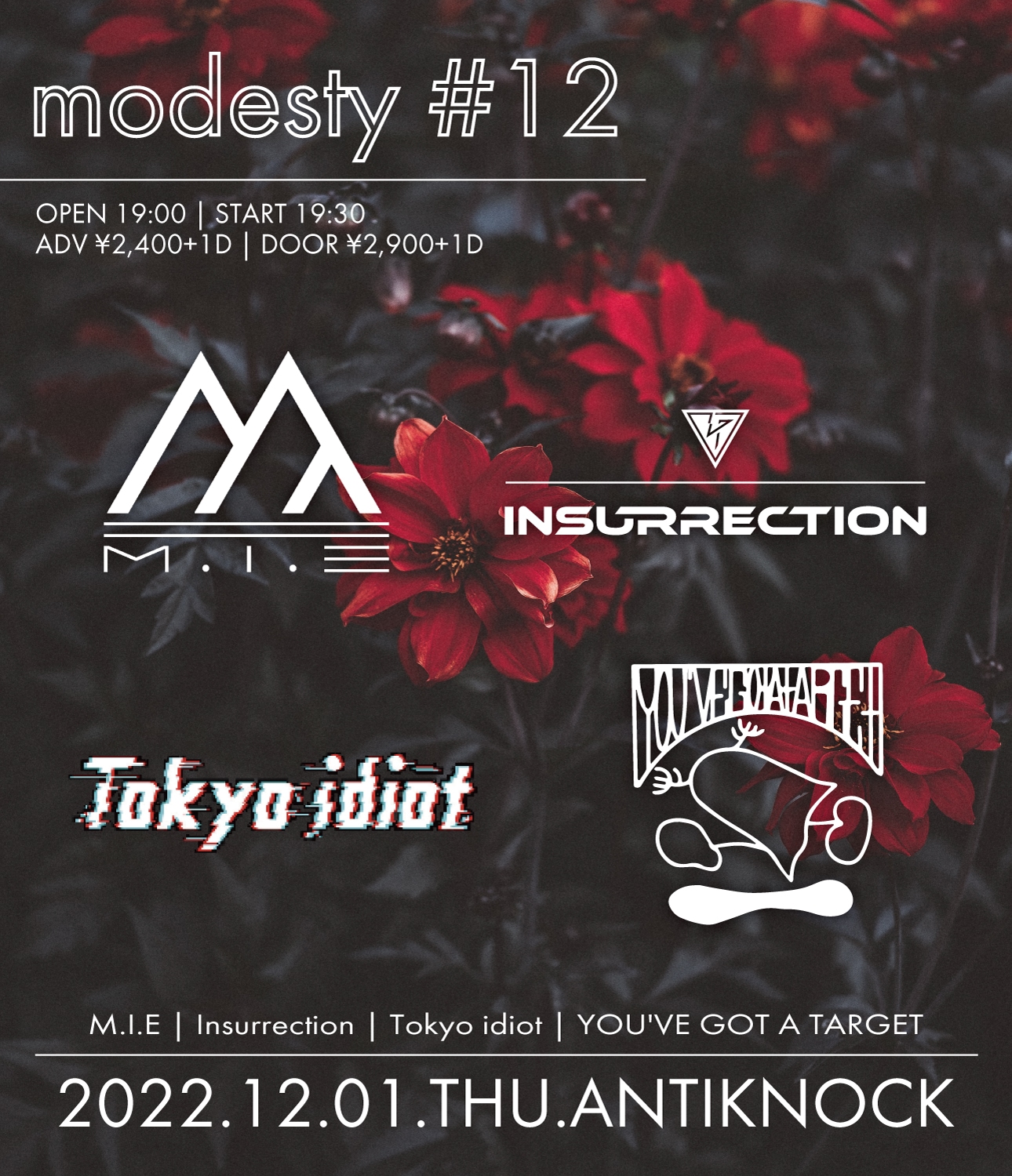  modesty 12 SHINJUKU ANTIKNOCK